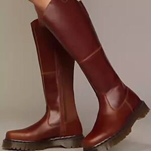 Dr. Martens Brown Leather Combat Boots